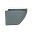 AQM2002MGR Унитаз подвесной AQUAme с сиденьем SoftClose, технология смыва Rimless, скрыт.крепеж. Цвет серый