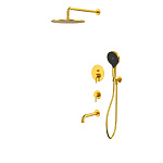 Система для ванны скрытого монтажа WHITECROSS Y YSET07TOPGLB (брашированное золото)