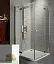 Душевой уголок Radaway Almatea KDD 90L*90R, 90 х 90 х 195 см, стекло графит, профиль хром, 32152-01-05N