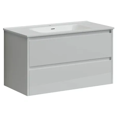 Тумба под раковину Sancos Libra LB90W 90, подвесная, белый глянец