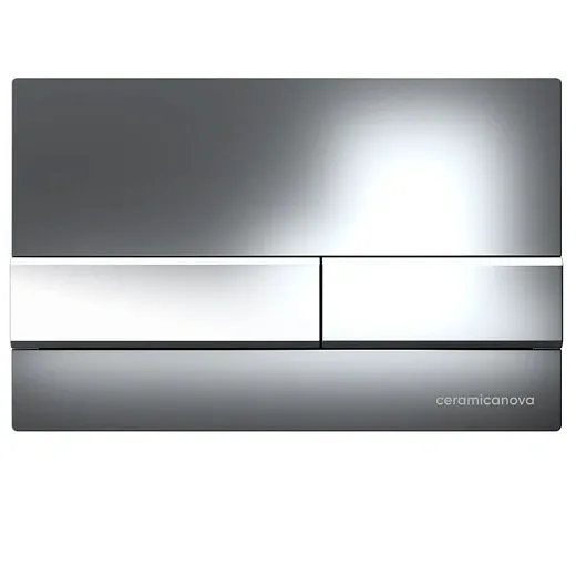 Инсталляция Ceramicanova Envision с унитазом Ceramicanova Metric CN3007_1002CH_1000 Rimless CN3007, крышка микролифт, сантехфарфор, клавиша Flat хром глянцевый