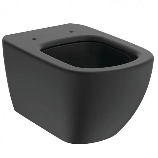 T0079V3+T3527V3 Унитаз подвесной Ideal Standard Tesi AQUABLADE + сиденье тонкое Soft-close, Silk Black