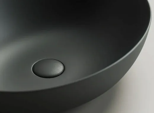 Умывальник Ceramicanova Element 52х39.5х13см накладной темный антрацит матовый, Element 52