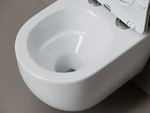 Комплект: инсталляция Ceramicanova Balance с кнопкой Balance Rect золото брашированное и унитаз подвесной Ceramicanova Play Tornado с сиденьем микролифт