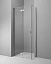 Душевая дверь Radaway Essenza New KDJ-B 90L, 90 х 200 см, стекло прозрачное, профиль хром, левая, 385082-01-01L