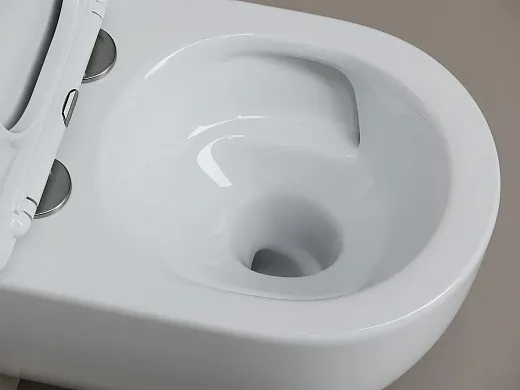 Комплект: инсталляция Ceramicanova Balance с кнопкой Balance Rect золото брашированное и унитаз подвесной Ceramicanova Play Tornado с сиденьем микролифт