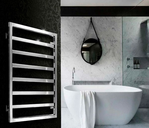 Полотенцесушитель водяной Ростела Соло ниж.подв. 1/2" 500х600/6 Ral 9016 белый