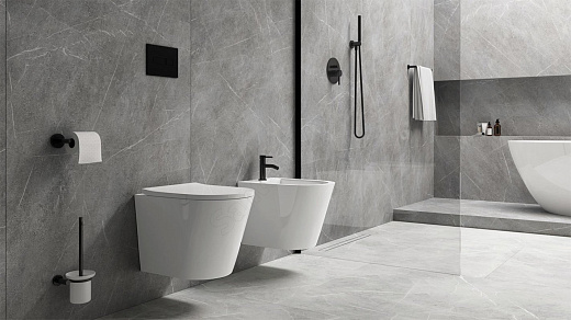 Подвесной унитаз Omnires TAMPAMWBP с сиденьем soft close