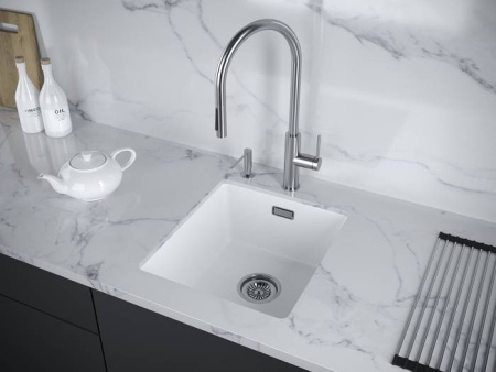 Кухонная мойка Paulmark Lumi 41 Uni LU41-WH белая