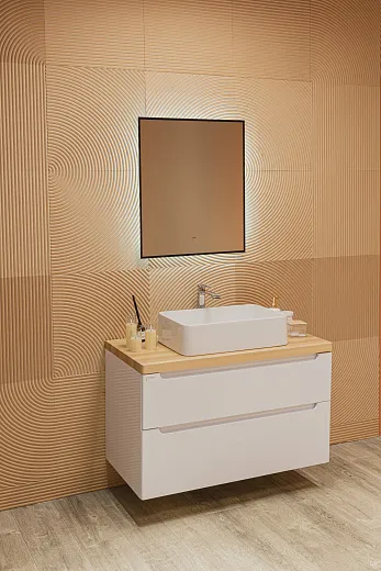 Зеркало Raval Альтера Black 60х70 бесконтакт, AltBl.02.600x700/W/RL