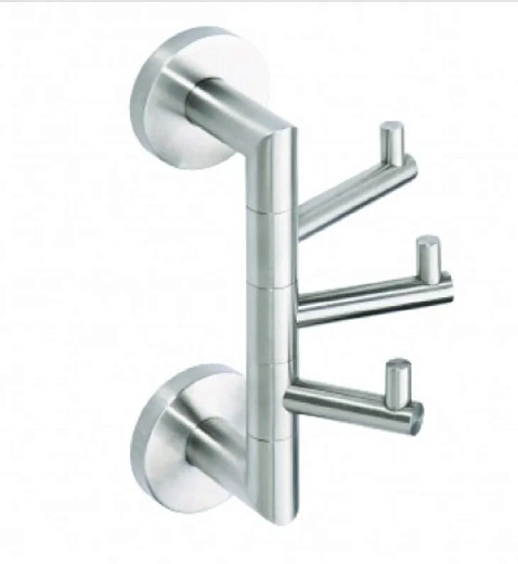 Крючок тройной Bemeta Neo 104206075 5.5 x 11 x 19 см поворотный, хром матовый Крючок тройной Bemeta Neo 104206075 5.5 x 11 x 19 см поворотный, хром матовый