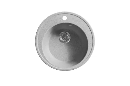 Мойка кухонная Belux BRG 51-01 Олово светло-серый, RS, 4810924274090