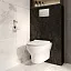 Подвесной унитаз безободковый Vitra Zentrum Round SmoothFlush  (укороченный 50 см) без сиденья, белый, санитарный фарфор, антибактериальное покрытие Hygiene 7786B003-0075