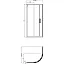 Душевое ограждение 100х100см Ideal Standard CONNECT 2 Corner Quadrant K9252V3