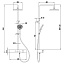 AQM8009W Душевая система  AQUAme со смесит. (верхн. душ 260мм, ручн. душ 3 режима, каскад. излив), цвет белы