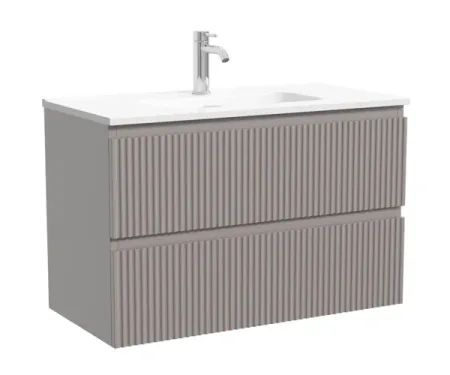 Тумба под раковину Sancos Snob R SNR80/39SM, 80 см, подвесная, Doha Soft