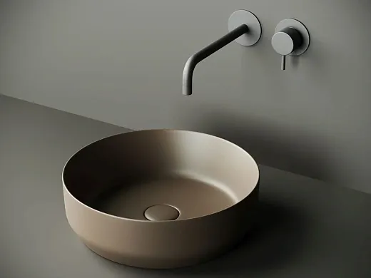 Раковина Ceramicanova Element CN6022MDB 39 x 39 x 12 см, накладная, круглая, без перелива, сантехфарфор