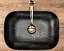 Умывальник Rea Belinda Black Marble Matt 46.5х33,5, REA-U8908