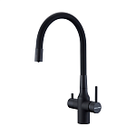 Смеситель PAULMARK SALIX Sa213419-401, (черный/антрацит)