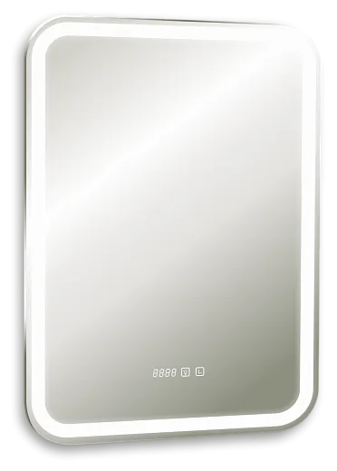 Зеркало Raval Сигма 55х80 сенсор Часы Антипар, Sgm.02.550x800.Ch/W/RL