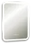Зеркало Raval Сигма 55х80 сенсор Часы Антипар, Sgm.02.550x800.Ch/W/RL