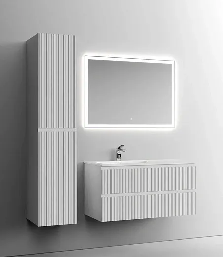 Тумба под раковину Sancos Snob T 100 см подвесная, левая, Bianco, SNT100LW