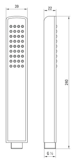 Душевая система скрытого монтажа DEANTE_011W хром