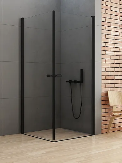 Душевой уголок New Trendy NEW SOLEO BLACK 2D 80x80x195 (var 1)
