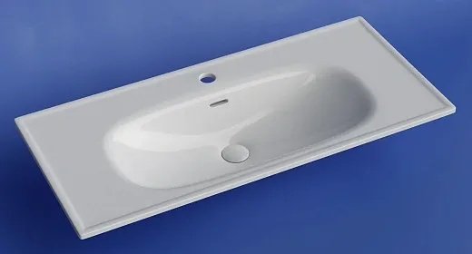 Раковина Ceramicanova Sabo CN13003, 100 см, сантехфарфор, белый