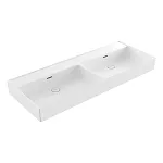Раковина Bocchi Milano 120 см 1393-001-0130 белая (без отверстий под смеситель)