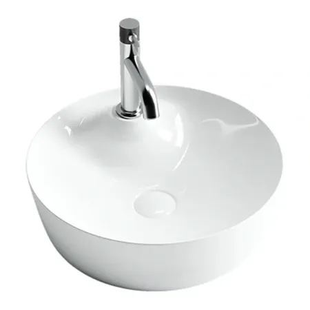 Раковина Ceramicanova CN6014 43.5 x 43.5 x 13.5 см, накладная, круглая, без перелива, сантехфарфор