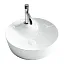 Раковина Ceramicanova CN6014 43.5 x 43.5 x 13.5 см, накладная, круглая, без перелива, сантехфарфор