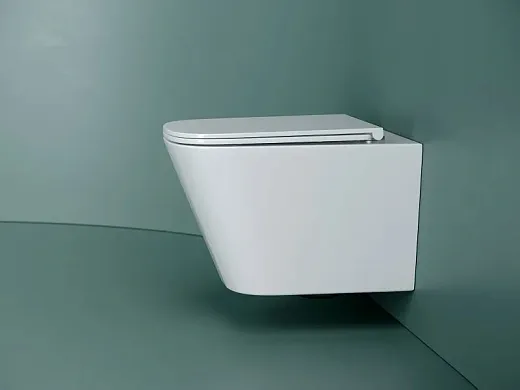 Подвесной унитаз Ceramicanova Union, CN4009T, Торнадо, безободковый, крышка-сиденье микролифт, белый