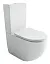 Напольный унитаз Ceramicanova Metropol CN4001T-B/CN4001-T, безободковый, смыв Торнадо, сиденье микролифт, белый, сантехфарфор