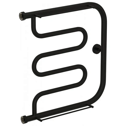 Полотенцесушитель водяной Сунержа Лира 31-0012-5050, 500x500, 2 полки, цвет матовый черный