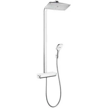 Душевая система Hansgrohe Raindance Select E 360 1jet Showerpipe EcoSmart 27286400, белый/хром