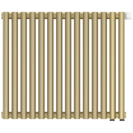 Радиатор отопления Сунержа Эстет-00 EU50, 14 секций, нижнее подключение, цвет матовая шампань, 022-0322-5014