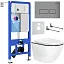 Комплект инсталляции с унитазом 6 в 1 Roxen StounFix Dual Fresh 964800 (состоит из: 710200, Caspia 410280M, 530110-01B)