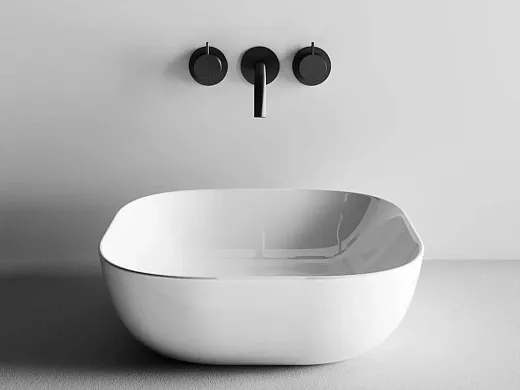 Умывальник Ceramicanova CN6010 41.5х41.5х14.5см накладной квадратный без перелива, CN6010