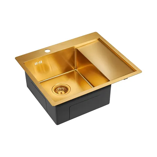 Кухонная мойка PAULMARK KRONER 59F PM225951-BGL (золото/брашированное золото)