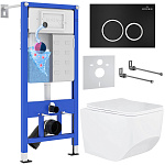 Комплект инсталляции с унитазом 6 в 1 Roxen StounFix Dual Fresh 507542 (состоит из: 710200, Santi 410260B, 530145-01) Комплект инсталляции с унитазом 6 в 1 Roxen StounFix Dual Fresh 507542 (состоит из: 710200, Santi 410260B, 530145-01)