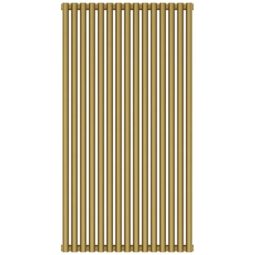 Радиатор трубчатый Сунержа Эстет-11, 15 секций, боковое подключение, цвет матовое золото, 032-0302-1215