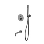 Система для ванны скрытого монтажа WHITECROSS Y YSET06GM (оружейная сталь)