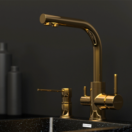 Дозатор для жидкого мыла PAULMARK KRAFT, D003-G (золото) Дозатор для жидкого мыла PAULMARK KRAFT, D003-G (золото)