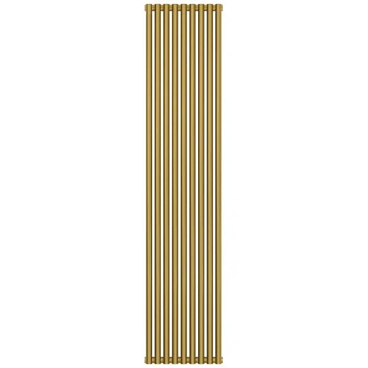Радиатор трубчатый Сунержа Эстет-00, 9 секций, боковое подключение, цвет золото, 03-0332-1809
