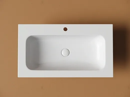Умывальник накладной Ceramicanova Грация прямоугольный без отверстия под смеситель белый, CN7012MWwx