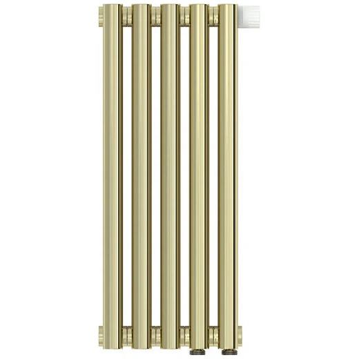Радиатор трубчатый Сунержа Эстет-1 EU50, 5 секций, левое/правое нижнее подключение, цвет шампань, 020-0310-5005/020-0311-5005