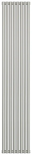 Радиатор стальной трубчатый Сунержа Эстет-00, ширина 35 см, высота 180 см, 8 секций, боковое подключение, хром, 00-0332-1808