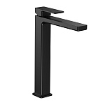 AQM6814MB AQUAme Savona Смеситель для свободностоящей раковины 250мм, гладкий, подводка ½", черный матовый