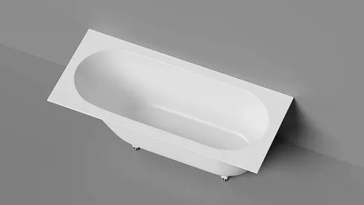 Ванна Salini Лофо UM12212, 170 х 75 см, из искусственного камня Гелькоат/Gelcoat, цвет белый глянцевый